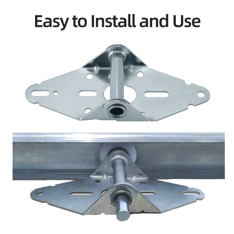HOME MASTER HARDWARE 4 Pack Garage Door Hinge Heavy Duty 14 Gauge Steel #1 with Galvanized Finish - Residential/Light Commercial Garage Door Replacement - Image 3